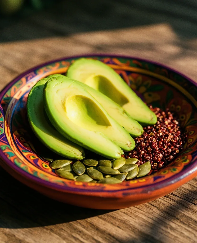 Ingredientes naturales y texturas botánicas